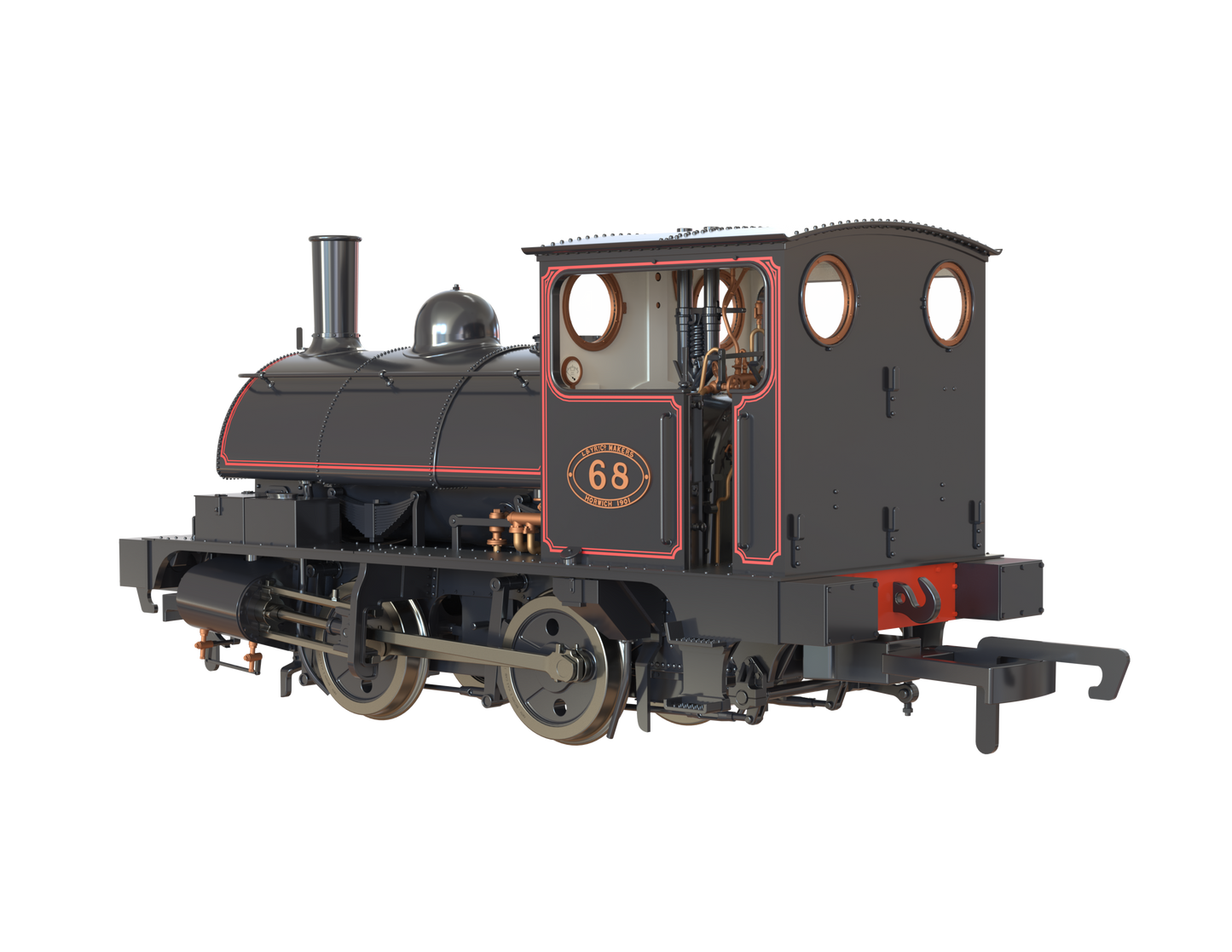 LYR 'Pug' 0-4-0ST 68 LYR Lined Black (as preserved) Steam Locomotive - DCC Sound