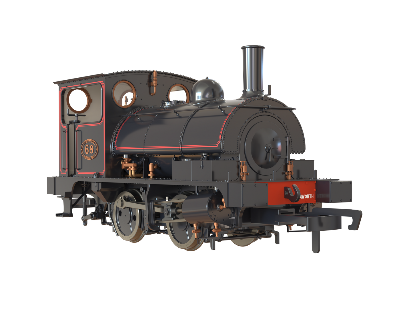 LYR 'Pug' 0-4-0ST 68 LYR Lined Black (as preserved) Steam Locomotive - DCC Sound