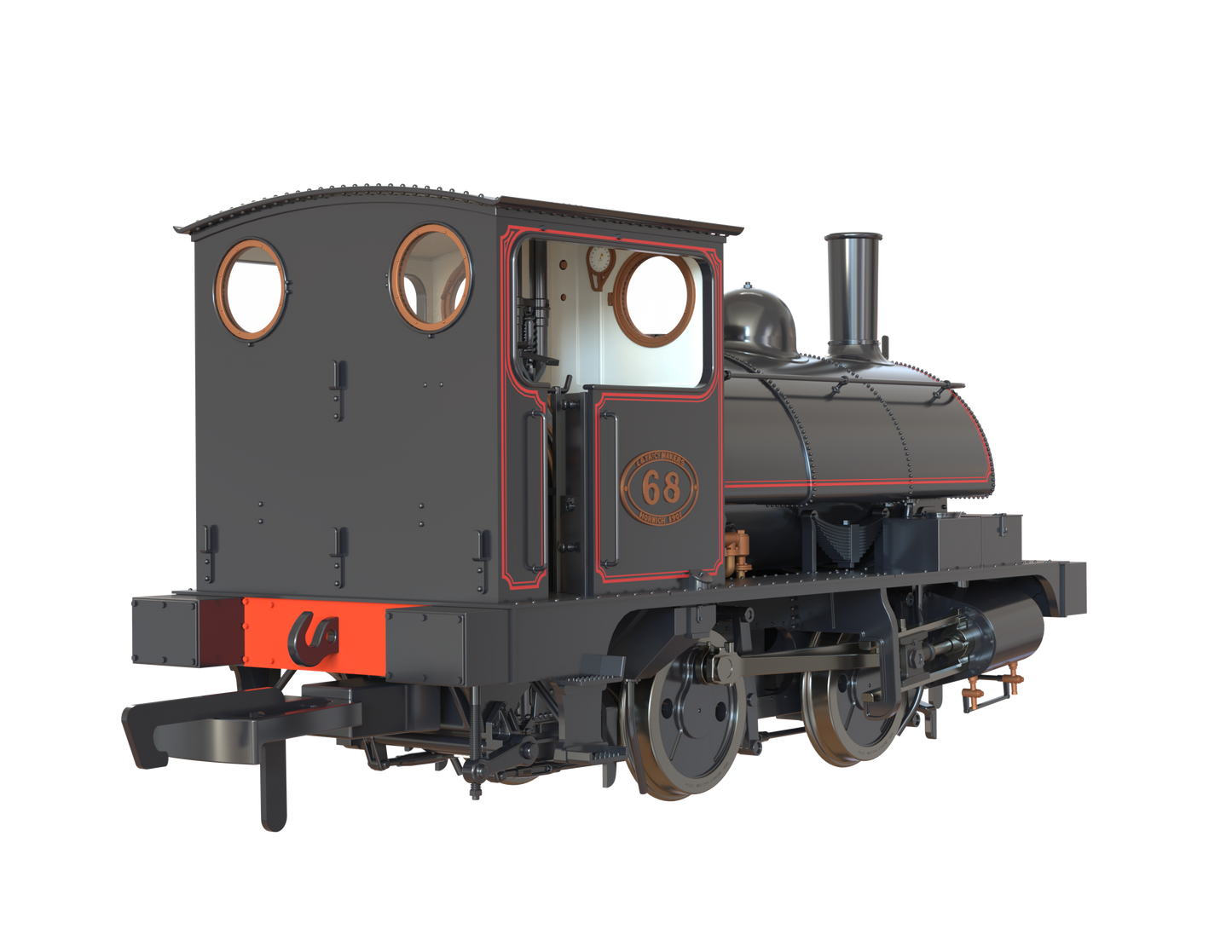 LYR 'Pug' 0-4-0ST 68 LYR Lined Black (as preserved) Steam Locomotive - DCC Sound