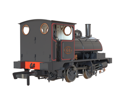 LYR 'Pug' 0-4-0ST 68 LYR Lined Black (as preserved) Steam Locomotive - DCC Sound
