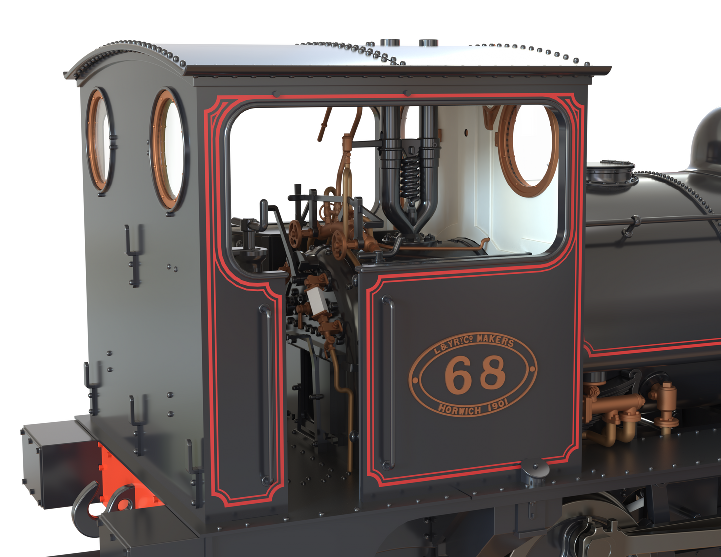 LYR 'Pug' 0-4-0ST 68 LYR Lined Black (as preserved) Steam Locomotive - DCC Sound