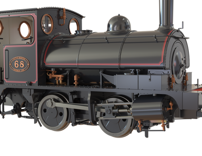 LYR 'Pug' 0-4-0ST 68 LYR Lined Black (as preserved) Steam Locomotive - DCC Sound