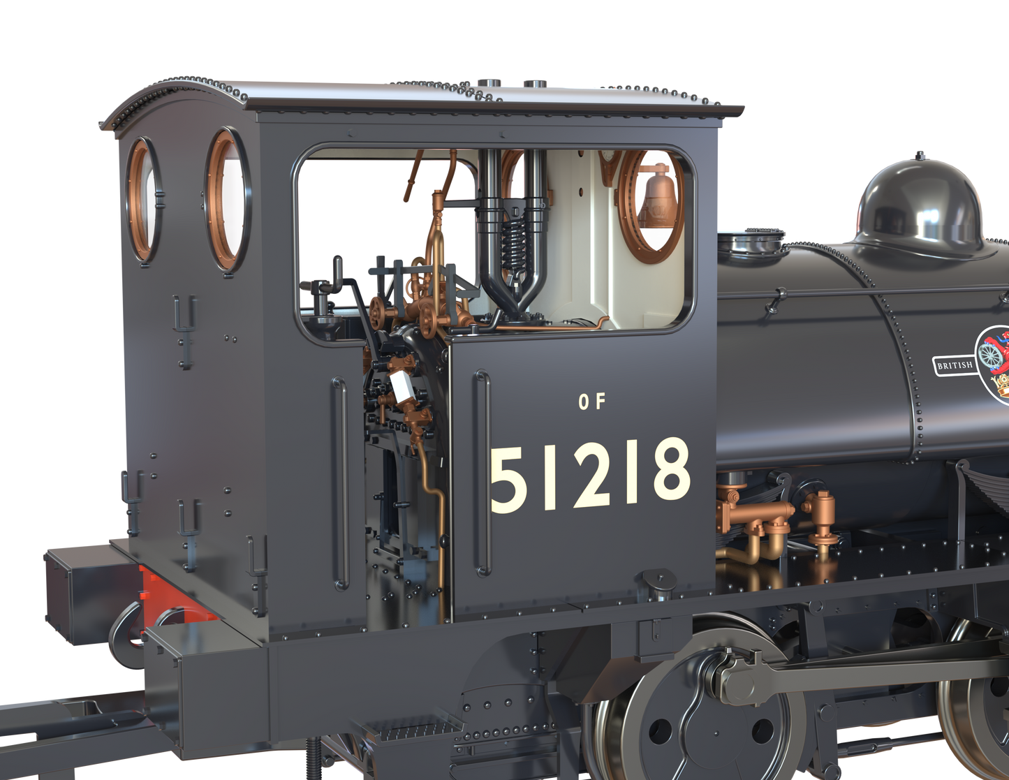 LYR 'Pug' 0-4-0ST 51218 BR Black Late Crests (as preserved) Steam Locomotive - DCC Sound