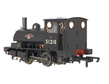 LYR 'Pug' 0-4-0ST 51218 BR Black Late Crests (as preserved) Steam Locomotive - DCC Sound