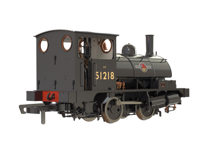 LYR 'Pug' 0-4-0ST 51218 BR Black Late Crests (as preserved) Steam Locomotive - DCC Sound