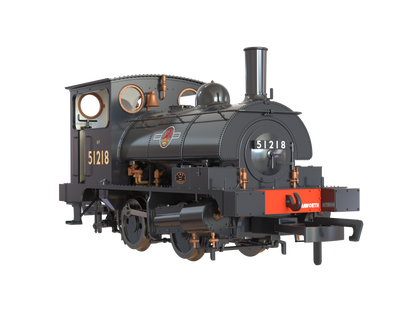 LYR 'Pug' 0-4-0ST 51218 BR Black Late Crests (as preserved) Steam Locomotive - DCC Sound