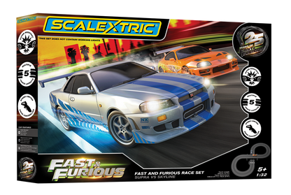 Scalextric Fast and Furious - 25 Years - Supra vs R34