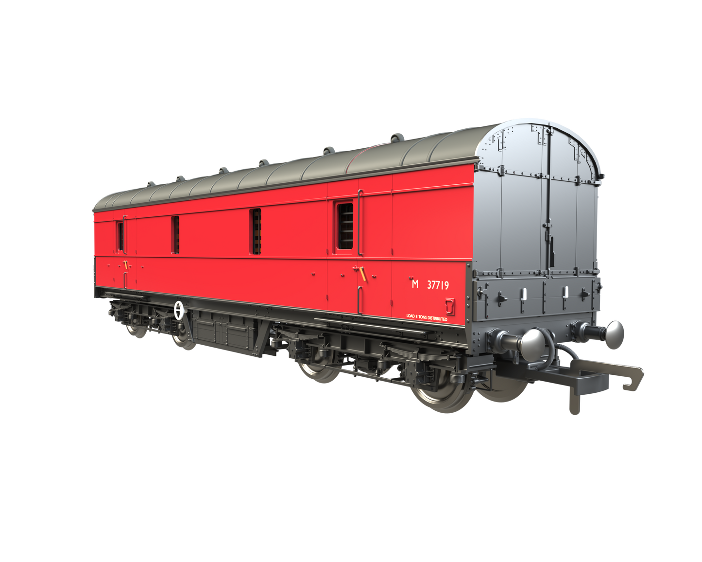 C2021 LMS 42ft GUV Parcels Van BR Crimson M37719