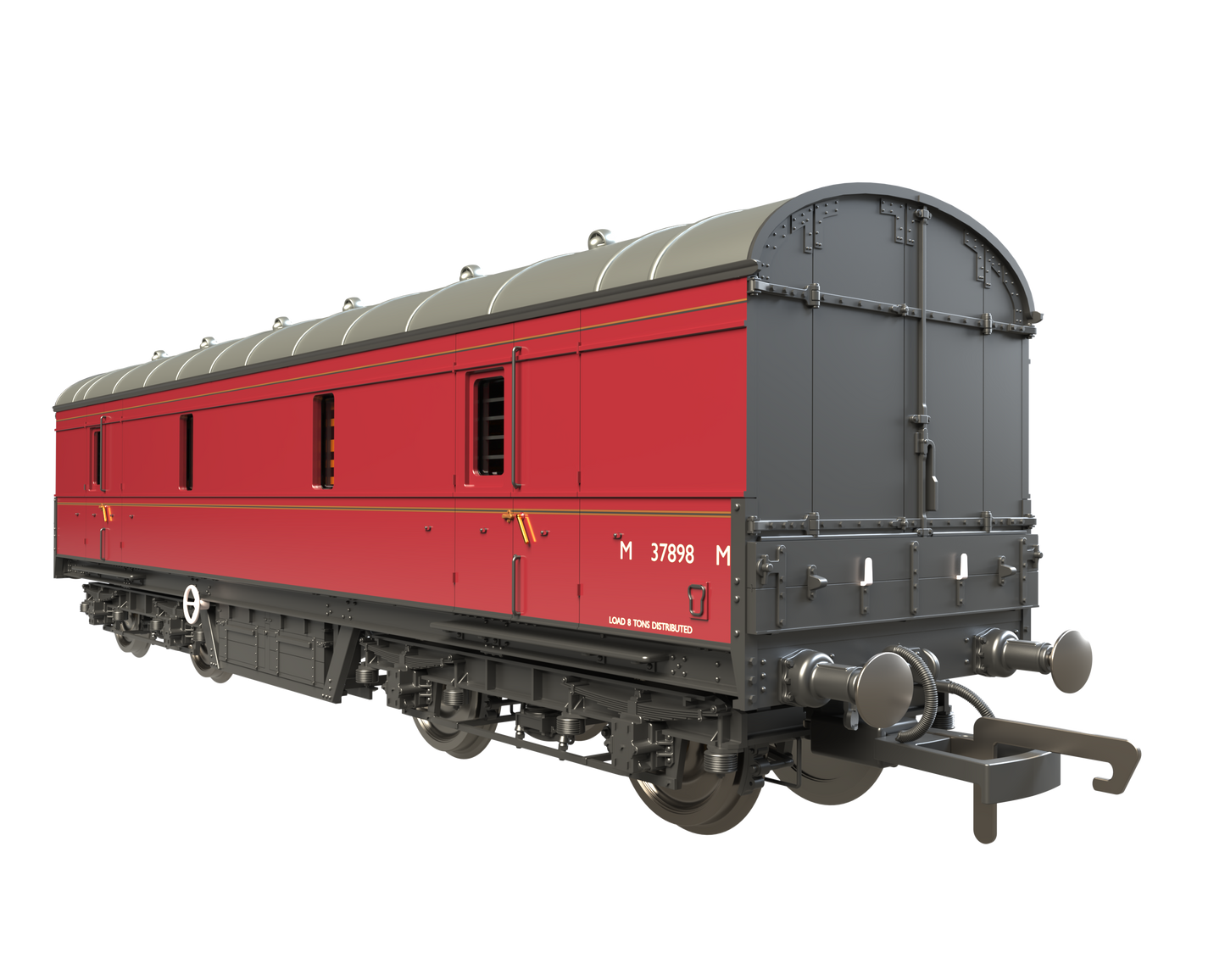 C2022 LMS 42ft GUV Parcels Van BR Lined Maroon M37898M