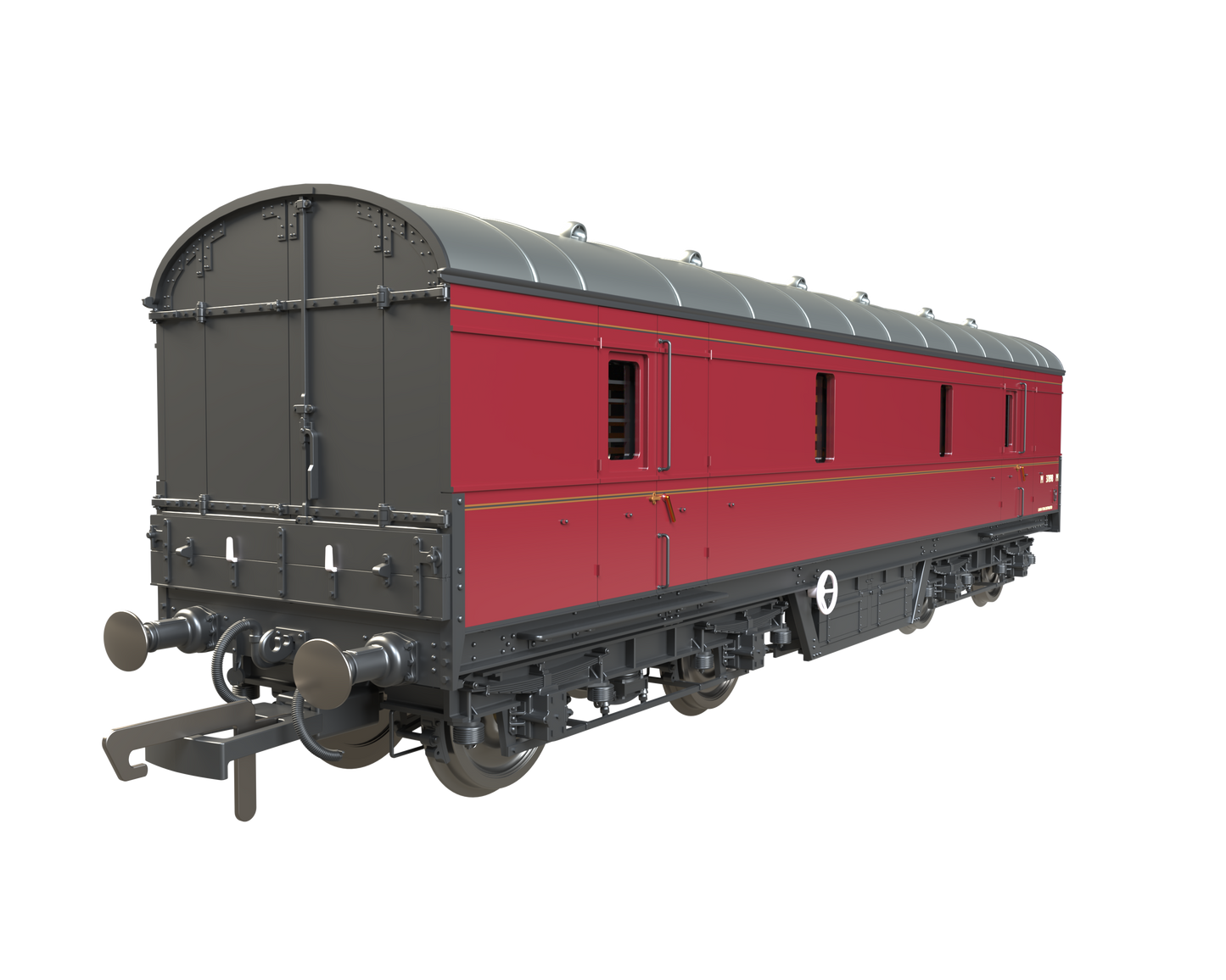 C2022 LMS 42ft GUV Parcels Van BR Lined Maroon M37898M