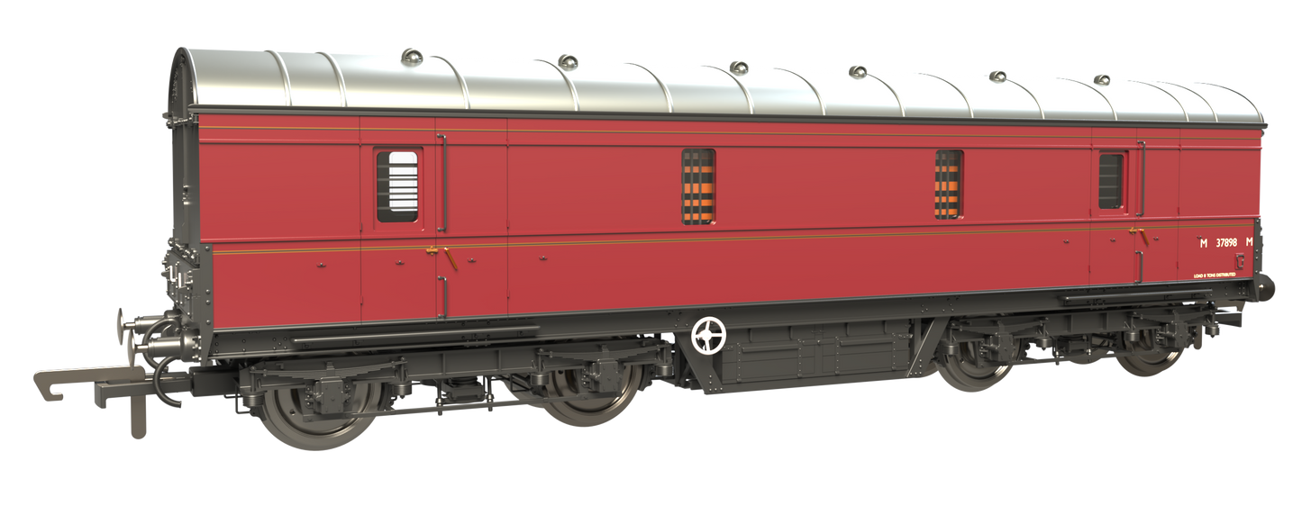 C2022 LMS 42ft GUV Parcels Van BR Lined Maroon M37898M
