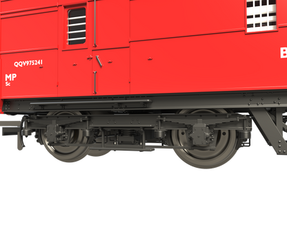 C2024 LMS 42ft GUV Parcels Van BR Gulf Red ADB975241