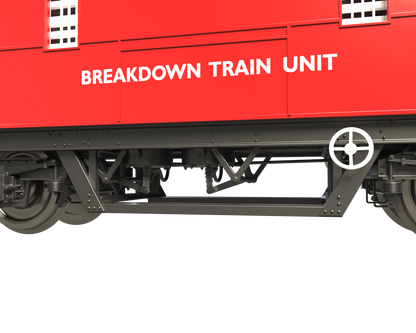 C2024 LMS 42ft GUV Parcels Van BR Gulf Red ADB975241