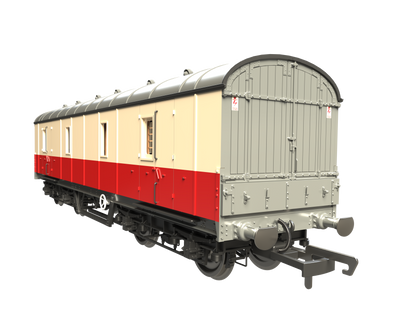 C2027 LMS 42ft GUV Parcels Van BR Crimson & Cream 37909