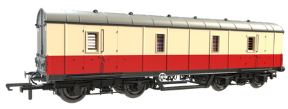 C2027 LMS 42ft GUV Parcels Van BR Crimson & Cream 37909