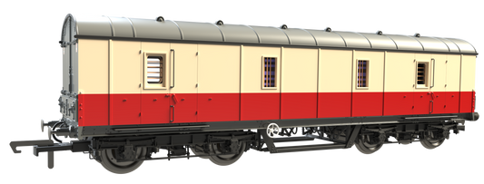 C2027 LMS 42ft GUV Parcels Van BR Crimson & Cream 37909