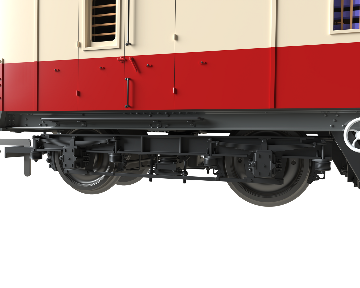 C2027 LMS 42ft GUV Parcels Van BR Crimson & Cream 37909
