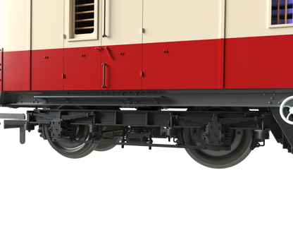 C2027 LMS 42ft GUV Parcels Van BR Crimson & Cream 37909