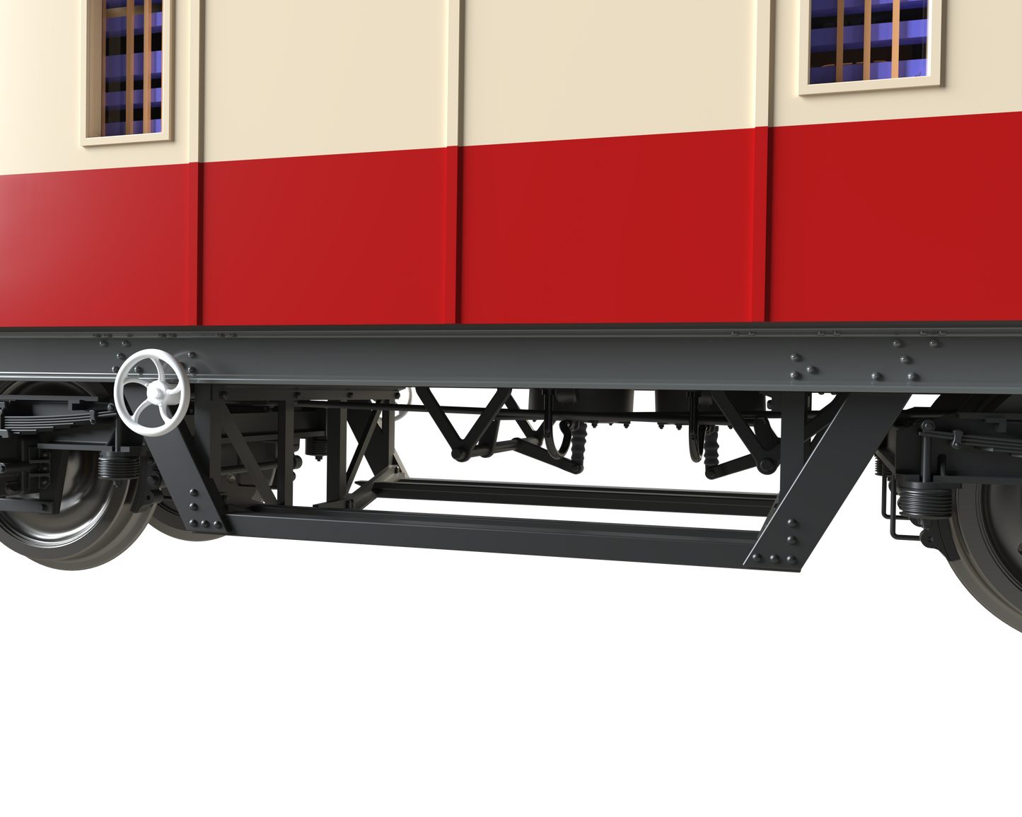 C2027 LMS 42ft GUV Parcels Van BR Crimson & Cream 37909