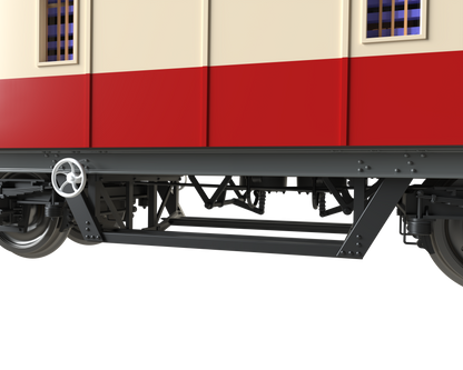 C2027 LMS 42ft GUV Parcels Van BR Crimson & Cream 37909