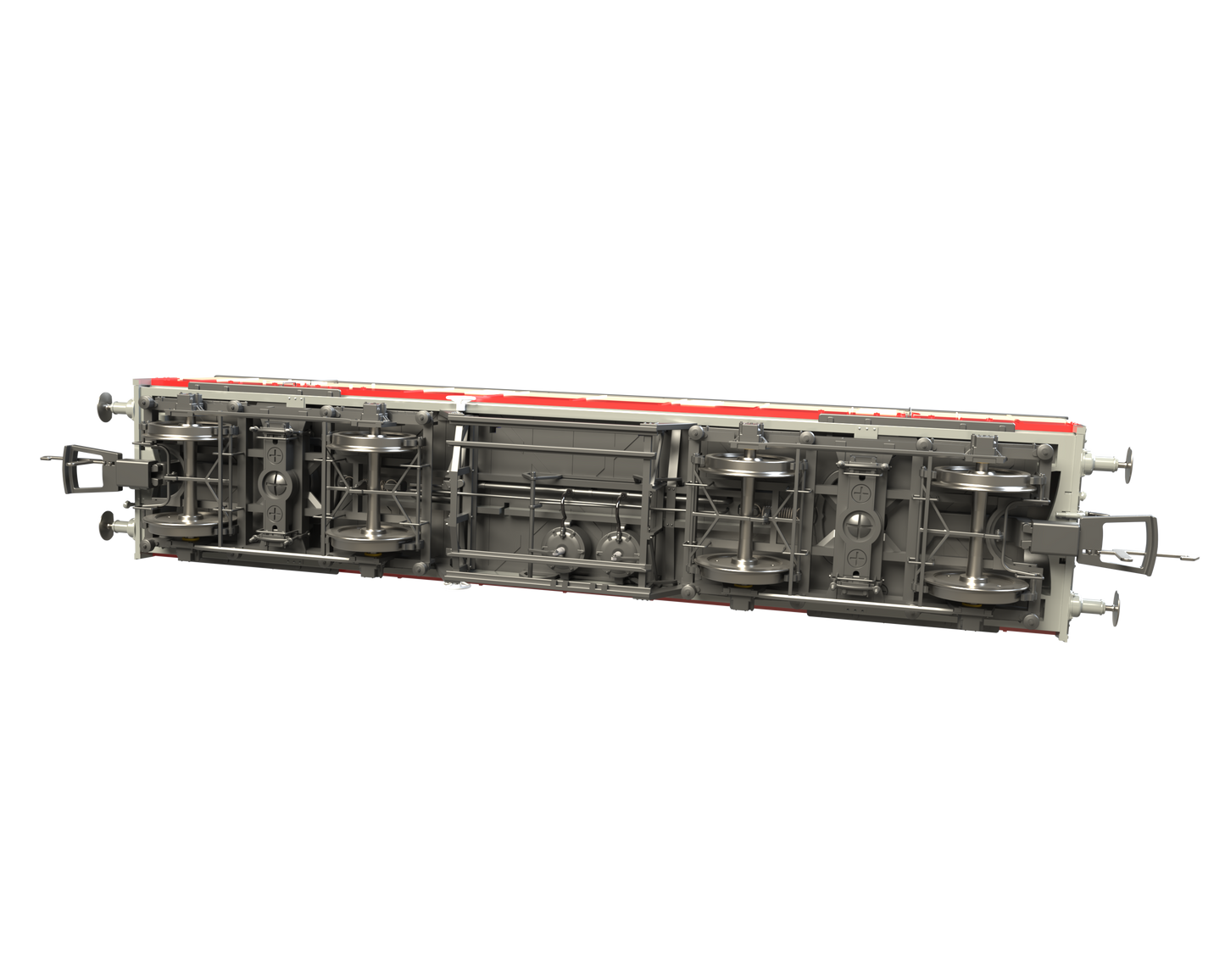 C2027 LMS 42ft GUV Parcels Van BR Crimson & Cream 37909