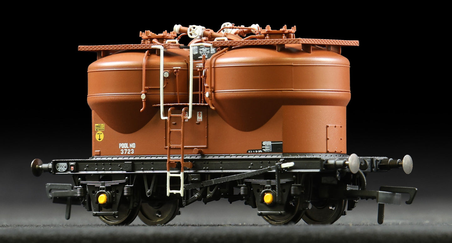 Set of 3 Prestwin Silo Wagons in BR Bauxite - TOPS
