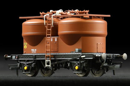 Set of 3 Prestwin Silo Wagons in BR Bauxite - TOPS