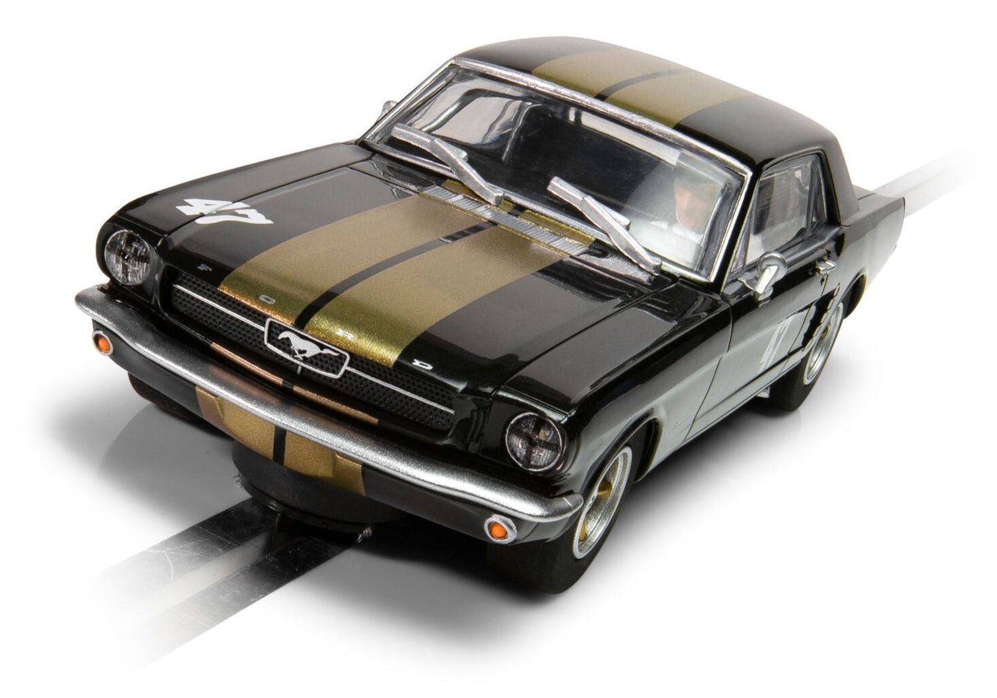 Scalextric C4405 Ford Mustang - Black and Gold