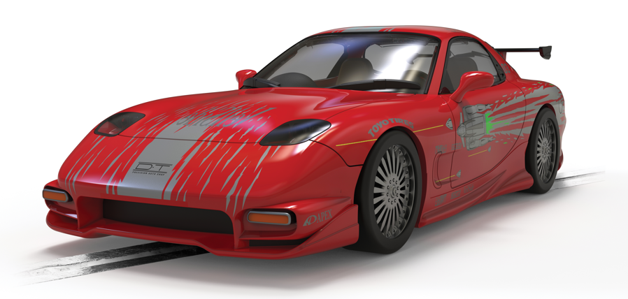 Scalextric The Fast And The Furious - Mazda RX7 - Dom Toretto – Rails ...