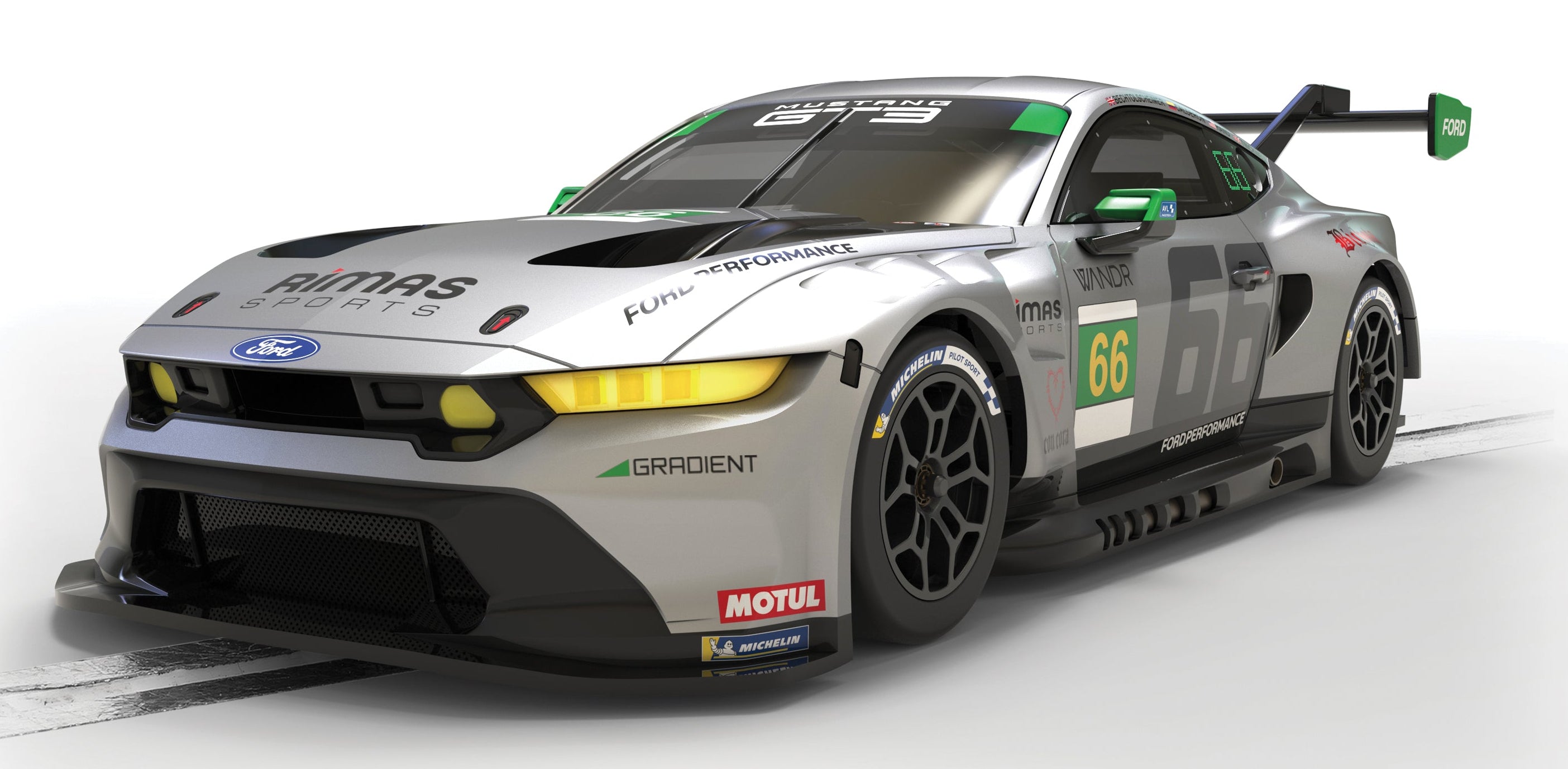 Scalextric C4662 Ford Mustang GT3 - Daytona 2025 - Gradient – Rails