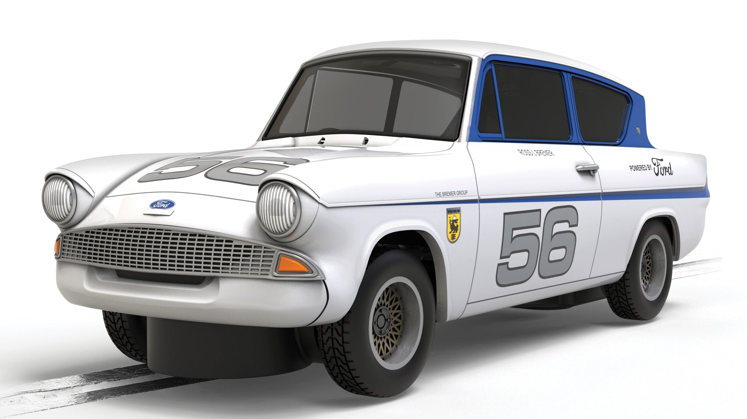 Anglia Rear Frame Rails Scalextric C4682 Ford Anglia - Silver 56 – Rails