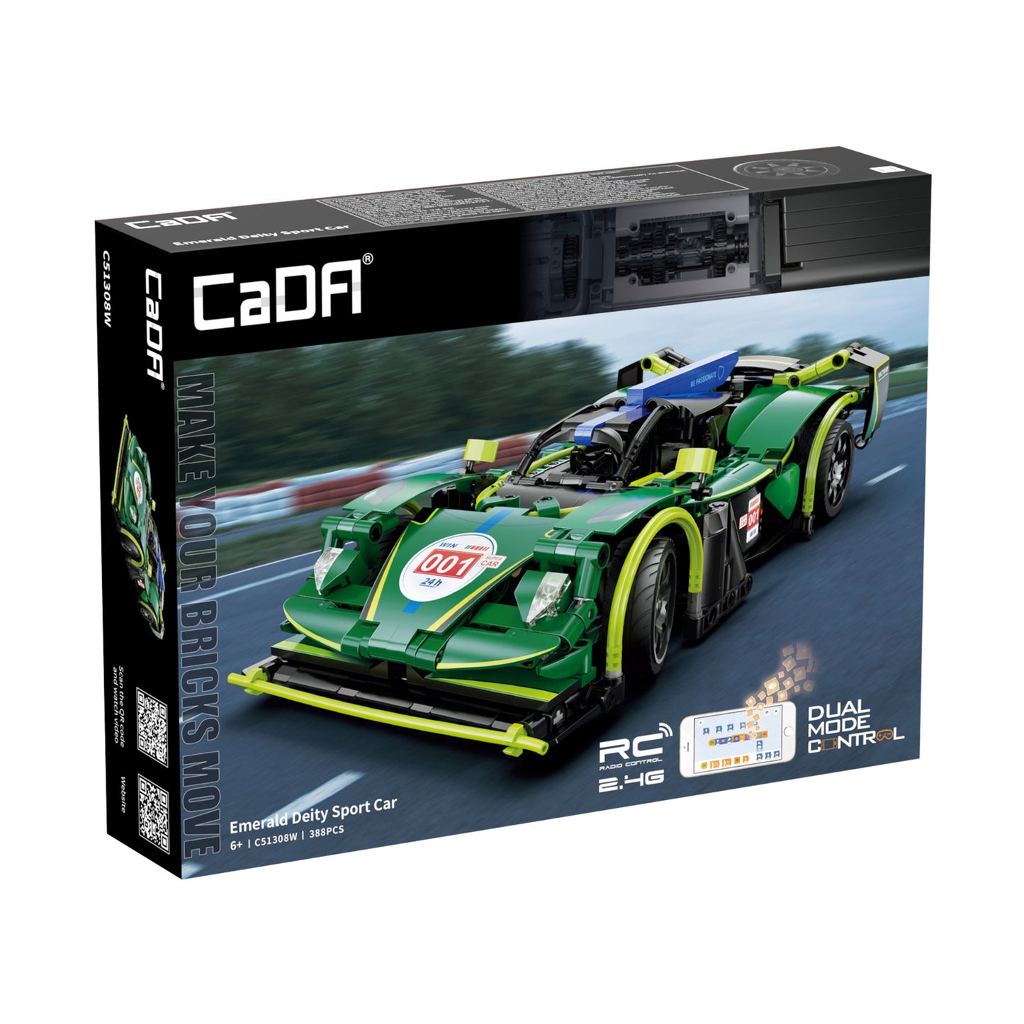 C51308W Emerald Deity Sports Car - 388 pcs