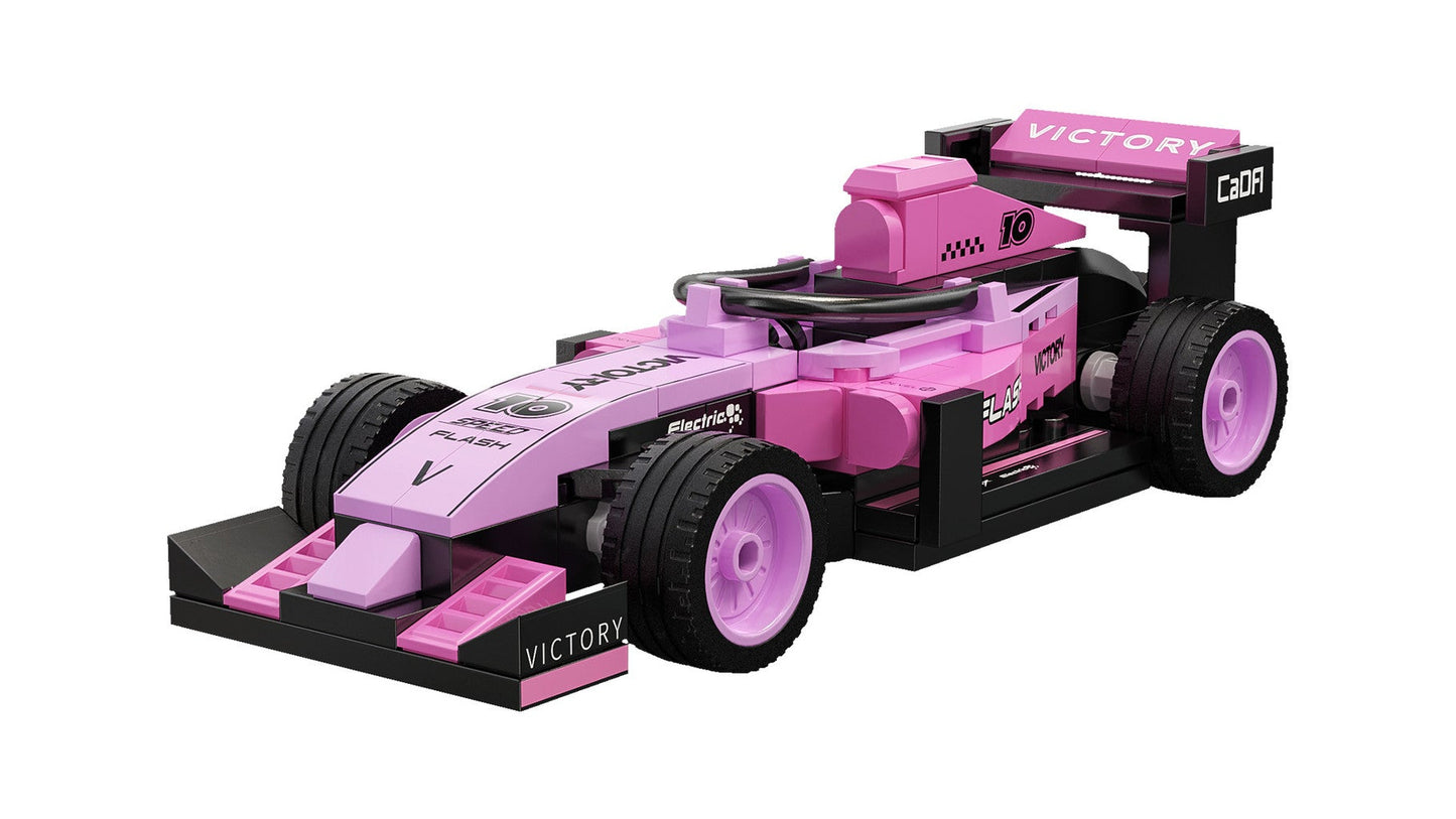 C55067W Pink Circuit Racing Car - 123 pcs