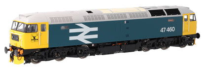 CM-47460-LLW Highly Detailed Premium Weathered Class 47 BR Blue Large Logo No.47460 Diesel Locomotive