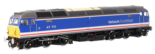 CM-47710-RNSEW Highly Detailed Premium Weathered Class 47 Revised Network SouthEast No.47710 Diesel Locomotive