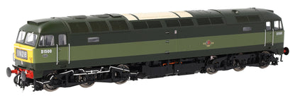 CM-D1500-TTGreen-SFW Highly Detailed Premium Weathered Class 47 BR Two Tone Green No.D1500 Diesel Locomotive - DCC Sound