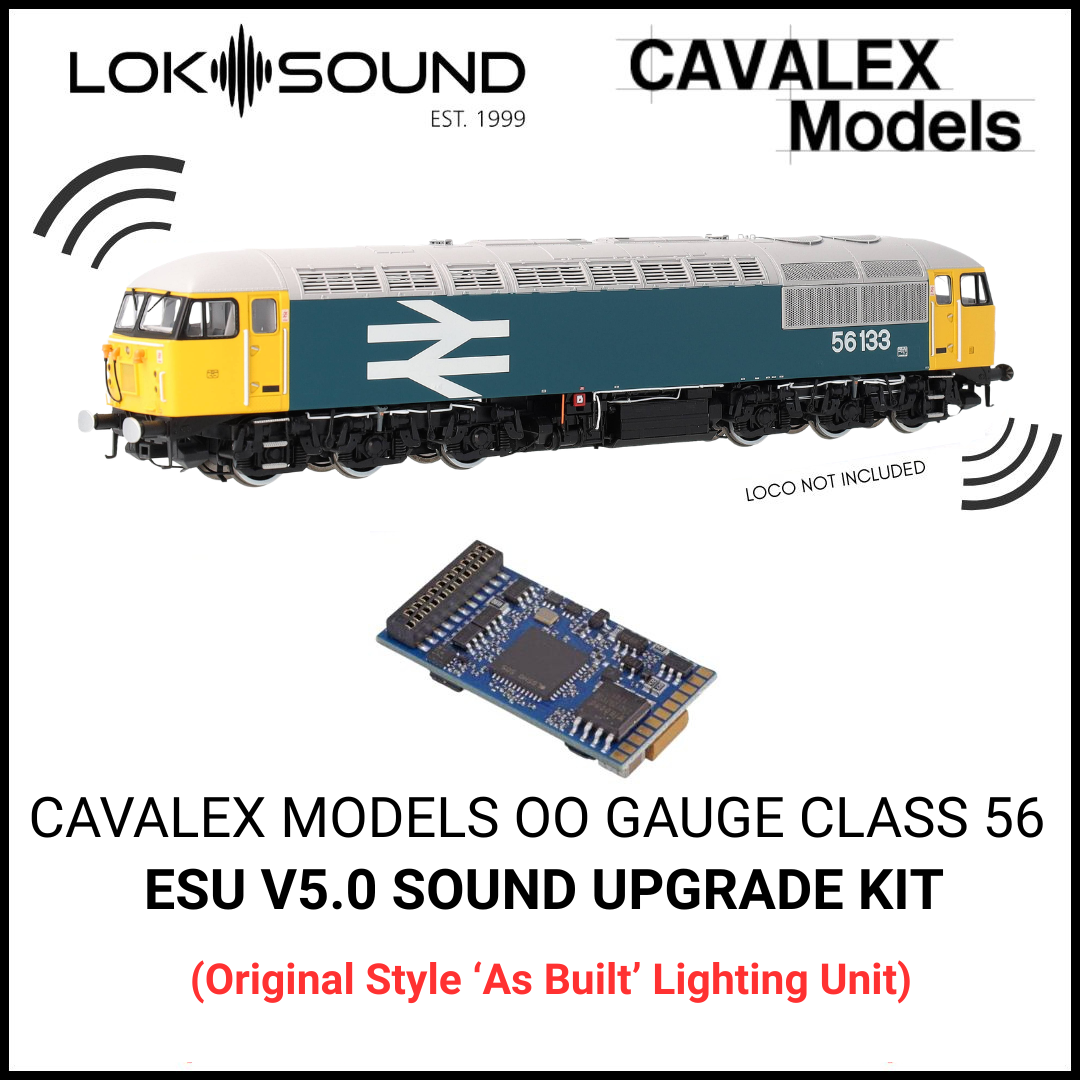Cavalex Models OO Class 56 ESU V5.0 Sound Upgrade Kit with Speaker (As-built lighting unit) - 21 pin