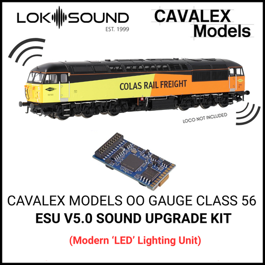 Cavalex Models OO Class 56 ESU V5.0 Sound Upgrade Kit with Speaker (Modern LED Lighting Unit) - 21 pin