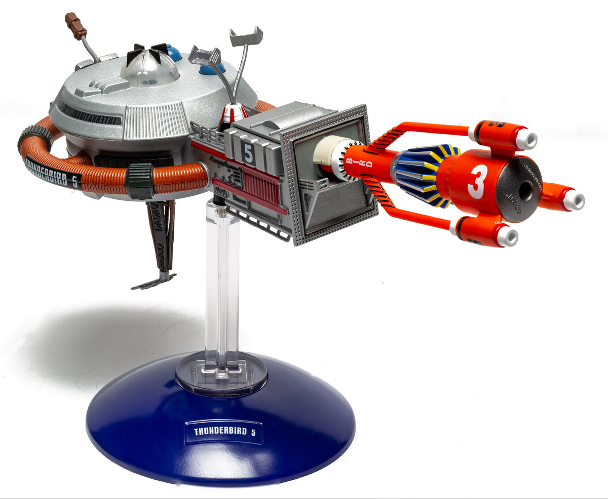 Corgi CC01501 Thunderbirds F.A.B. Collection – Station Spatiale Thunderbird 5 Moulée Sous Pression, Modèle Détaillé Avec Support D’affichage, Pour Collectionneurs Dès 14 Ans