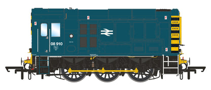 Class 08 BR Blue Wasp Stripes 08910 Diesel Shunter Locomotive - DCC Sound
