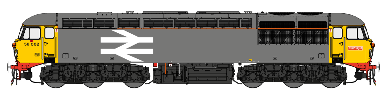 Class 56 BR Original Railfreight Grey No.56002 Diesel Locomotive - DCC Sound