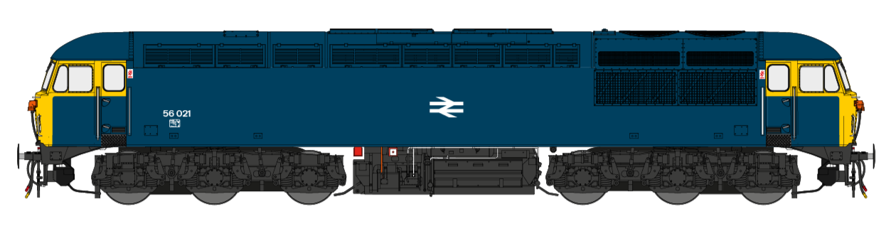 Cavalex Models Class 56 BR Blue No.56021 Diesel Locomotive - DCC Sound ...