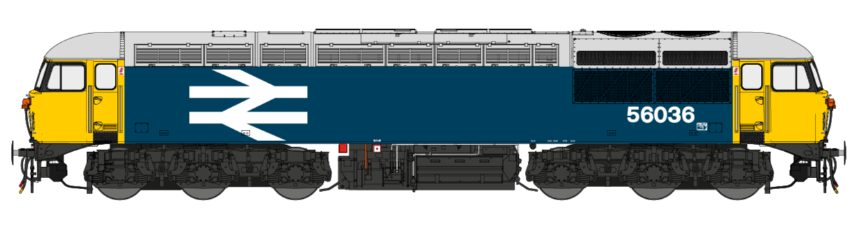 Class 56 BR Blue No.56036 (Large Logo) Diesel Locomotive - DCC Sound