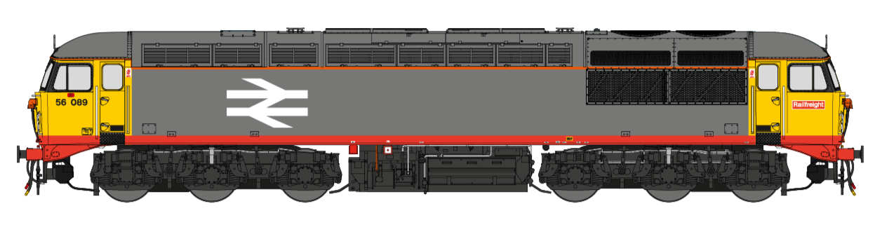 Class 56 BR Railfreight Grey No.56089 (with Red Stripe) Diesel Locomotive - DCC Sound