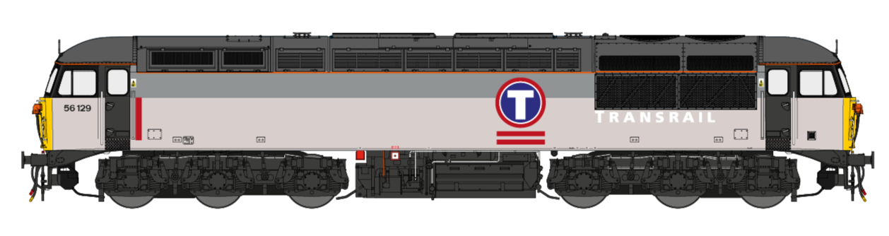 Class 56 Triple Grey Transrail No.56129 Diesel Locomotive - DCC Sound