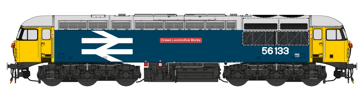 Class 56 BR Blue 'Crewe Locomotive Works' No.56133 (Large Logo) Diesel Locomotive