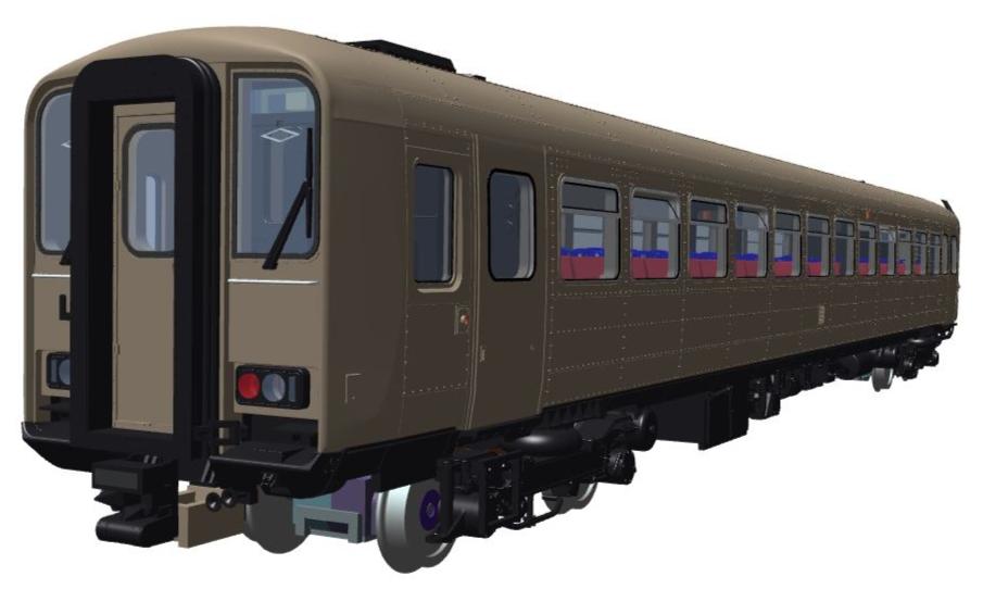 Class 155 2 Car DMU 155345 West Yorkshire PTE Revised Red/Cream - DCC Sound