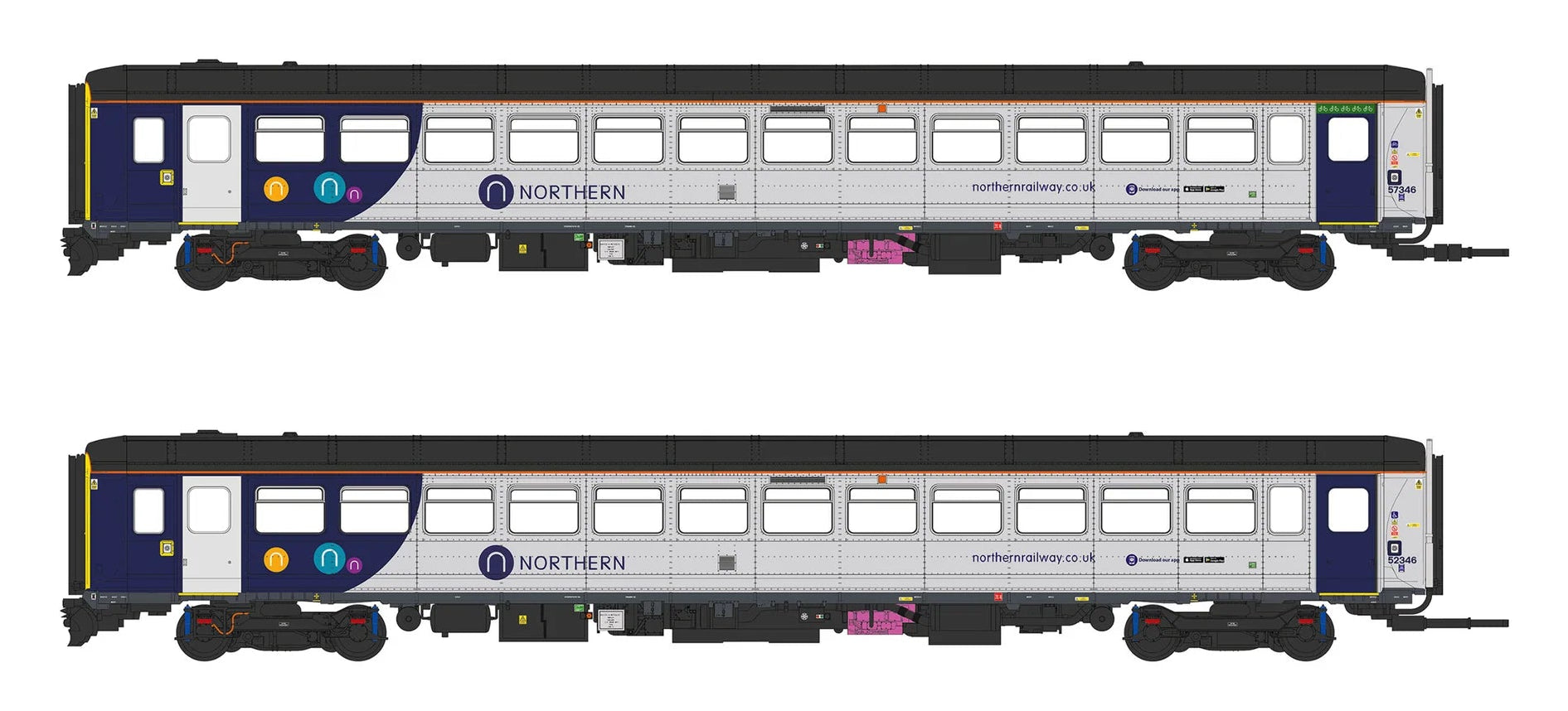 Accurascale ACC3522 Class 155 2 Car DMU 155346 Northern – Rails