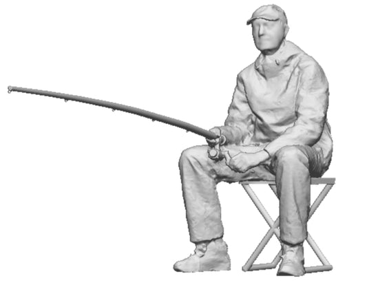 O Gauge - Town & Country - Seated Fisherman