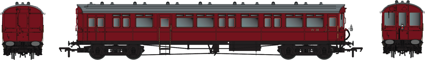 Autocoach BR W38 Maroon - DCC Fitted